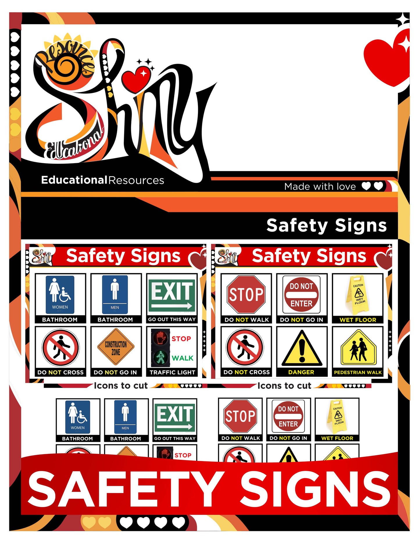 Matching - Safety Signs