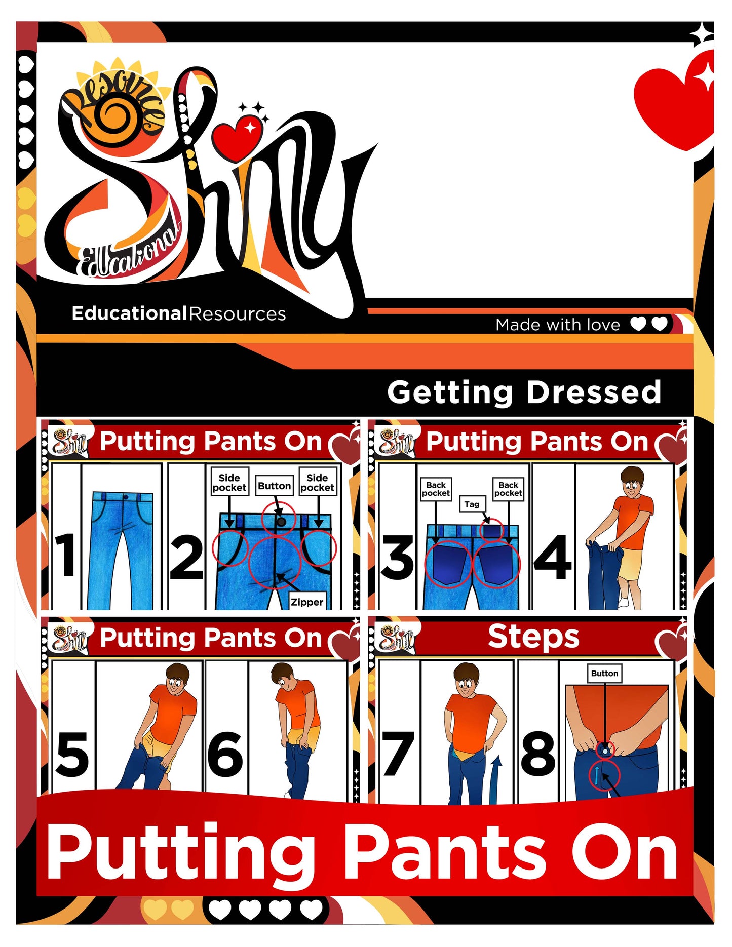 Putting Pant On