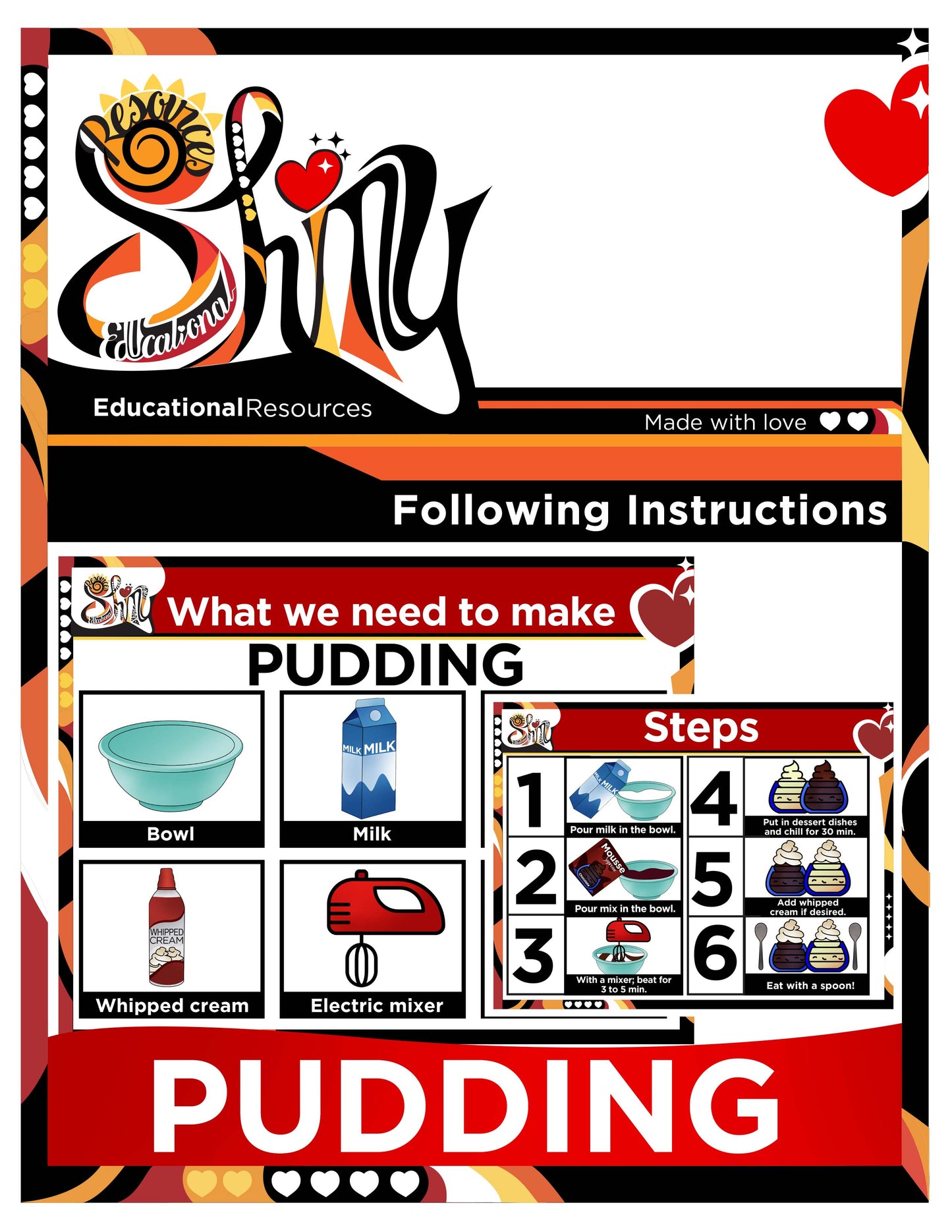 Following Instructions - Pudding