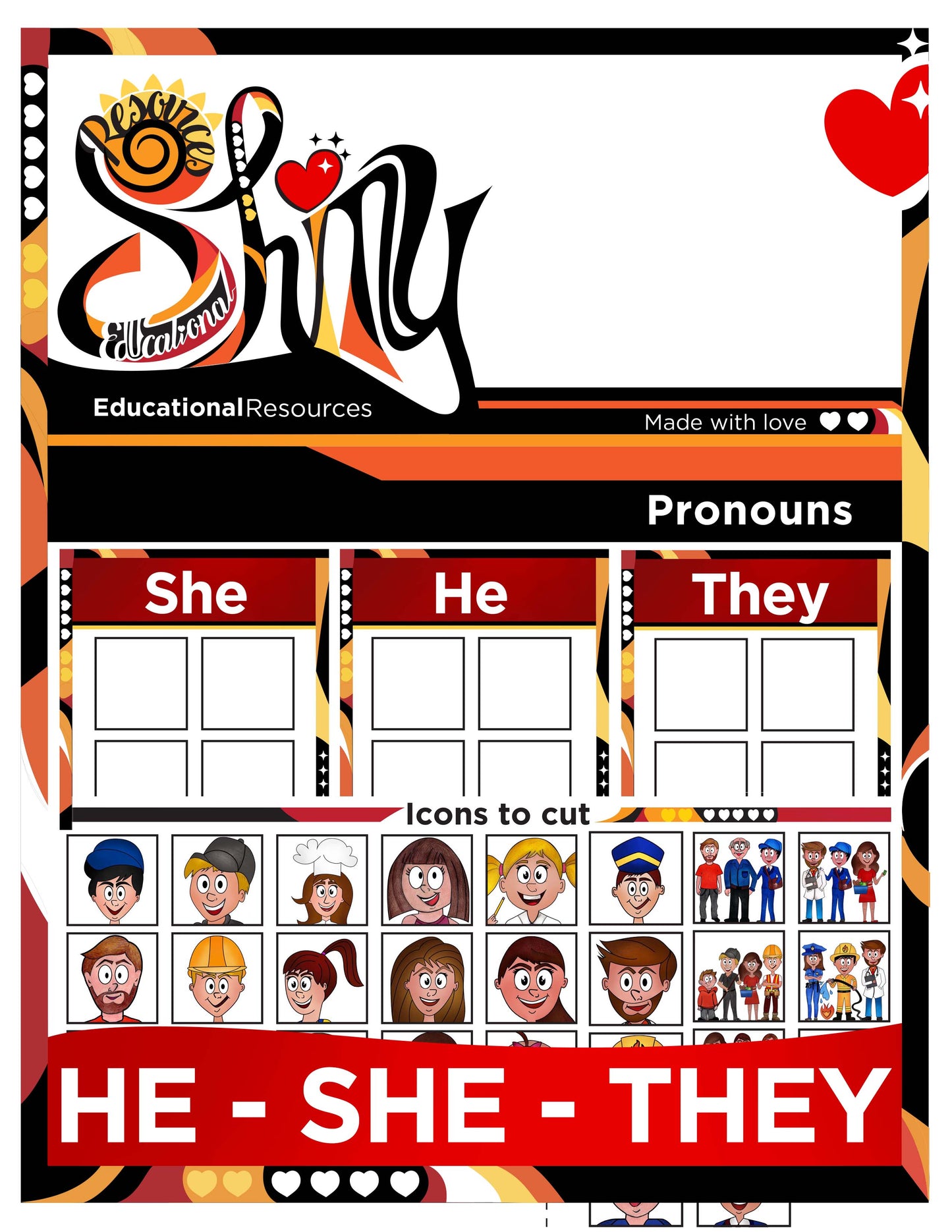 Pronouns - He/She/They